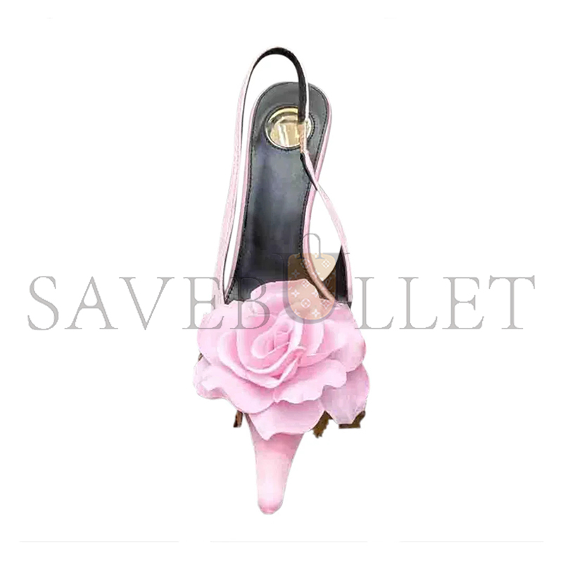YSL FOTVA FLOWER HIGH HEEL SANDALS 306542